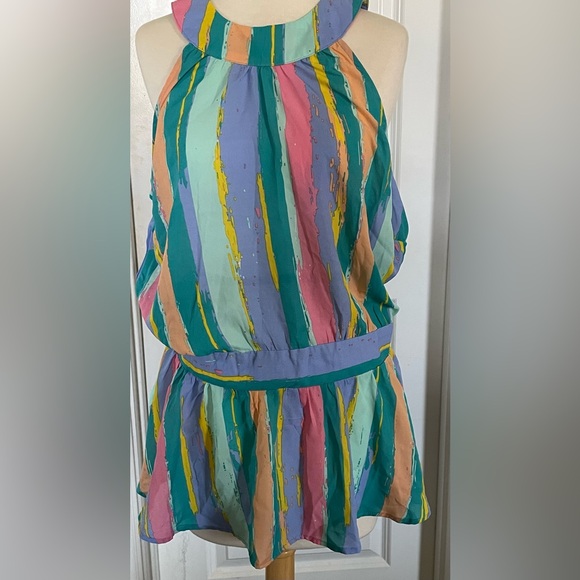 Ashley Stewart Multicolor Sleeveless Top NWT size 12 - Picture 2 of 5